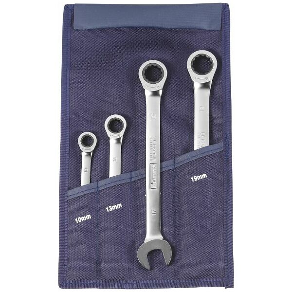 Simply Open spanner / ratchet ring spanner in a tool wallet | Hoffmann Group