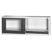 Top-mounted cabinet with drawer, Viewing window sliding doors 36×14G