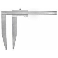Vernier caliper with extra long jaws