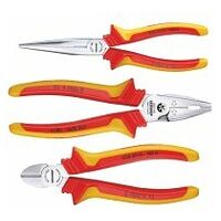 VDE Pliers set with VDE insulating sleeves