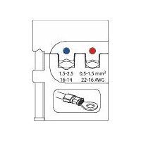 Modulová vložka pro izolovaná kabelová oka 0,5-1,5/1,5-2,5