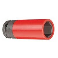 Impact socket 1/2″ with protective sleeve, 21 mm