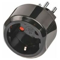 Adapter plug with earth contact