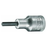 Screwdriver bit socket 1/2″ in-hex 10 mm