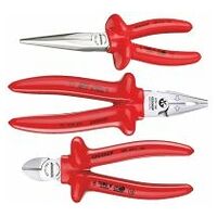 VDE Pliers set with VDE dipped insulation