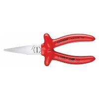 VDE Flat nose pliers with VDE dipped insulation