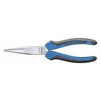 Mechanics pliers without wire cutter, angled pattern