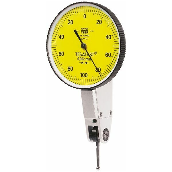Tesatast lever dial indicator contact point length 12.5 mm  0,1/40 mm