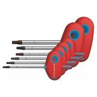 Screwdriver set for Torx®, with T-handle 6 pieces