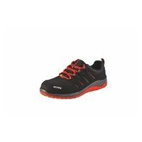 Zapato abotinado negro-rojo MADDOX black-red W Low ESD, S3