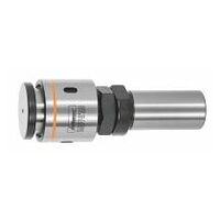Stop damper with spring cylindrical