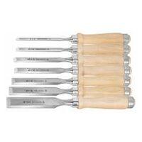 Mortise chisel set with wooden handle  7