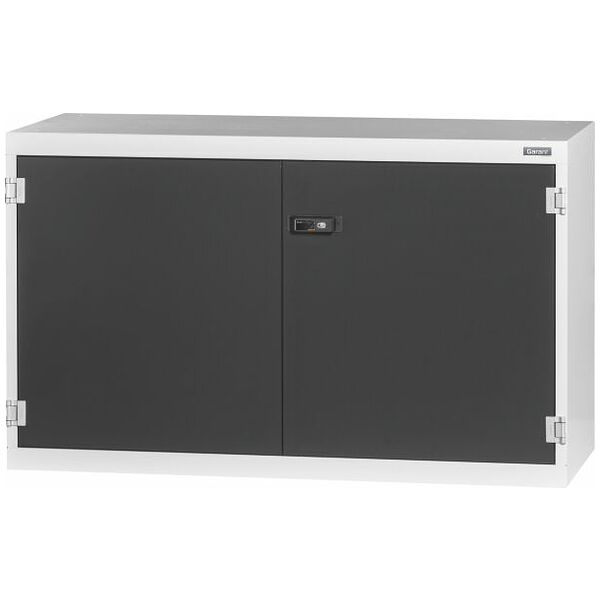 Base cabinet with plain sheet metal swing doors 750 mm