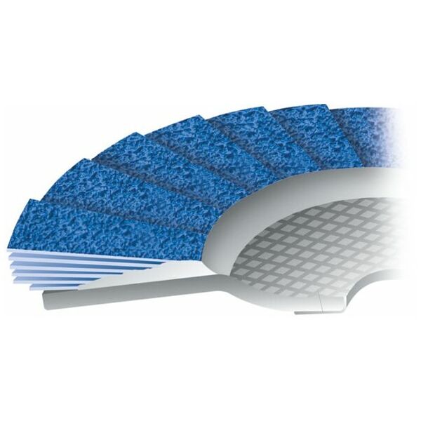 Flap disc SLTT (ZA-power) sheet steel pad, flat-dished for steel and stainless steel Ø 178 mm 40