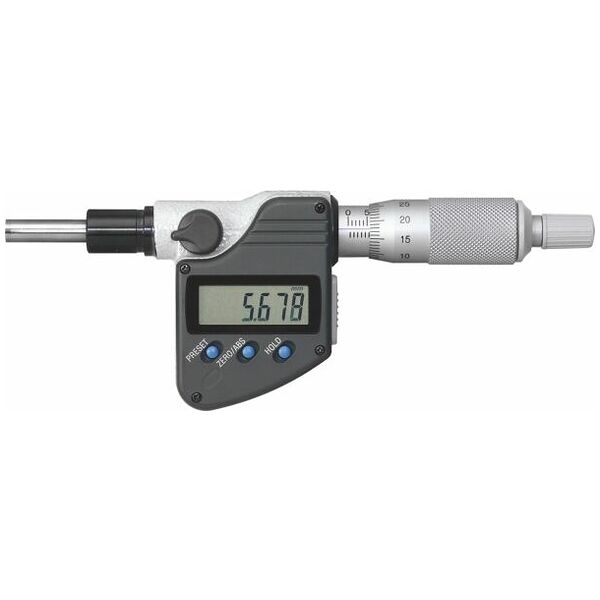 Digital micrometer head with data output