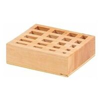 Caja de madera de repuesto para bases paralelas
