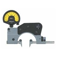 Indicating snap gauge with measuring jaws