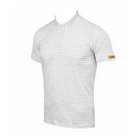 Ladies’ ESD polo shirt CONDUCTEX® Cotton Knit white