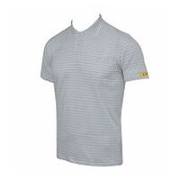 Ladies’ ESD polo shirt CONDUCTEX® Cotton Knit silver-grey