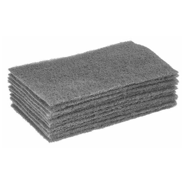 Abrasive fleece hand pads, set of 10 pieces flexible 1000