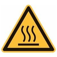 Señal de advertencia Advertencia de superficie caliente