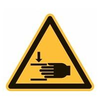 Señal de advertencia Advertencia de lesiones en las manos