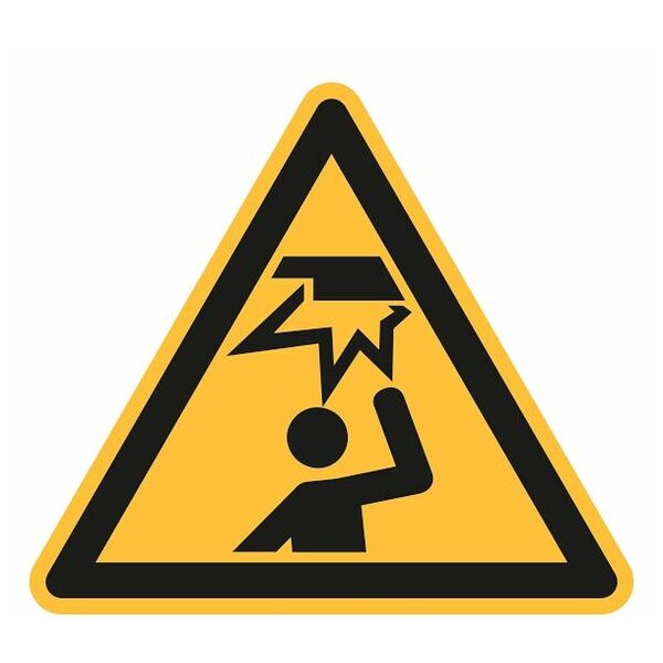Señal de advertencia Advertencia de obstáculos en la zona de la cabeza 04100