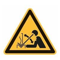 Warning sign Warning of rapid movement of workpiece