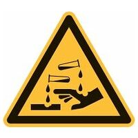 Simbolo di avvertimento Pericolo sostanze corrosive