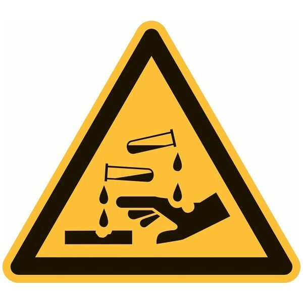 Warning sign Warning of corrosive substances 04200