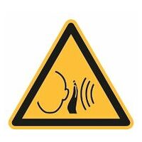 Warning sign Warning of loud noises