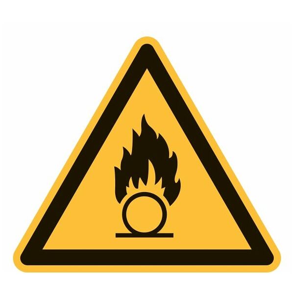 Warnzeichen Warnung vor brandfördernden Stoffen 04100