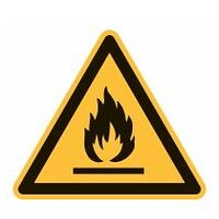 Warning sign Warning of flammable materials