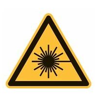Warning sign Warning of laser beam