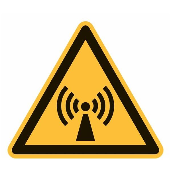 Warning sign Warning of non-ionising, electric radiation 04100