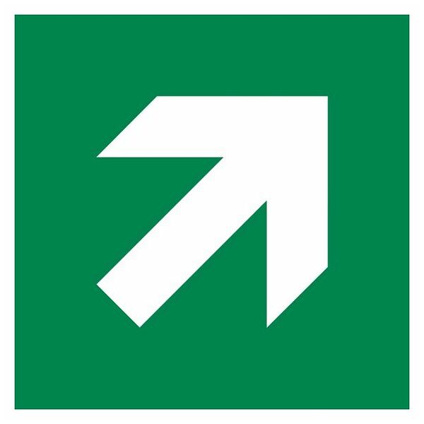 Rescue signs, new standard Direction diagonally ahead (only in conjunction with a rescue sign) 14150