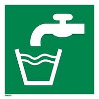 Rescue sign Drinking water