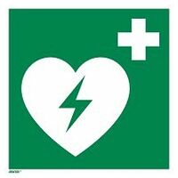Znaki ratownicze Defibrylator (AED)