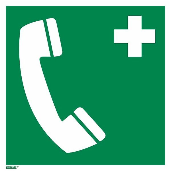 Rescue sign Emergency telephone 14150