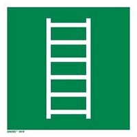 Rescue sign Escape ladder