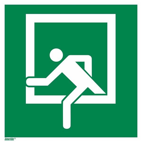 Rescue sign Emergency exit 14200