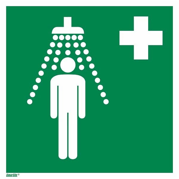 Rescue sign Emergency shower 14200