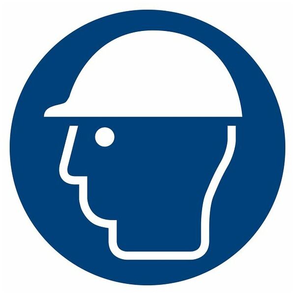 Mandatory sign Wear head protection 03030
