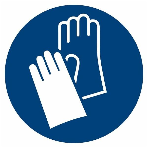 Mandatory sign Wear protective gloves 04200