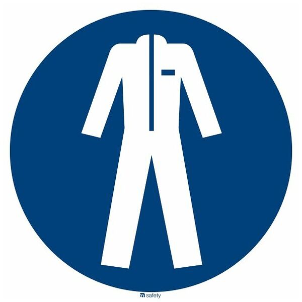 Znak obveze Obvezna uporaba zaštitnog odijela 04200