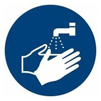 Påbudsskyltar Tvätta händerna