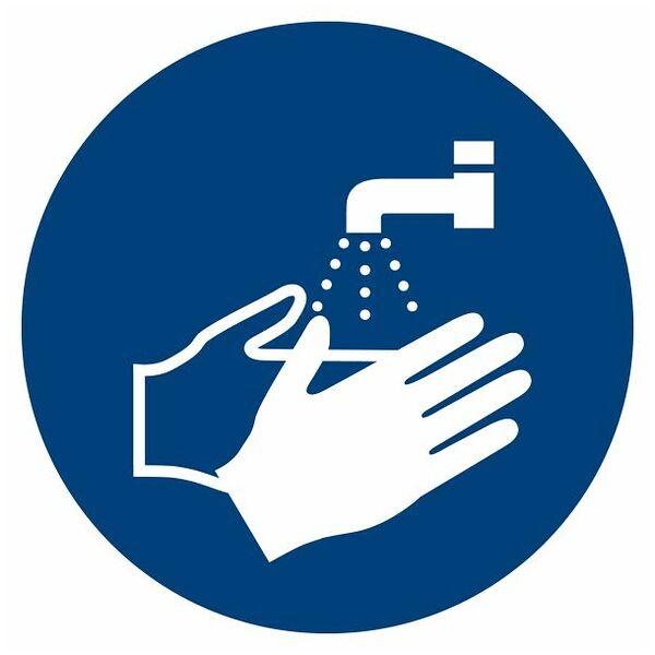 Mandatory sign Wash your hands 04100