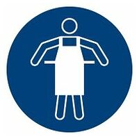 Mandatory sign Wear protective apron