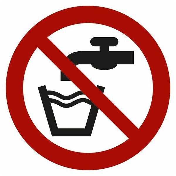 Prohibition sign Not drinking water 04200