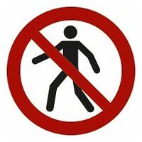 Verbotszeichen Für Fußgänger verboten
